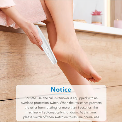Electric callus remover wand close up