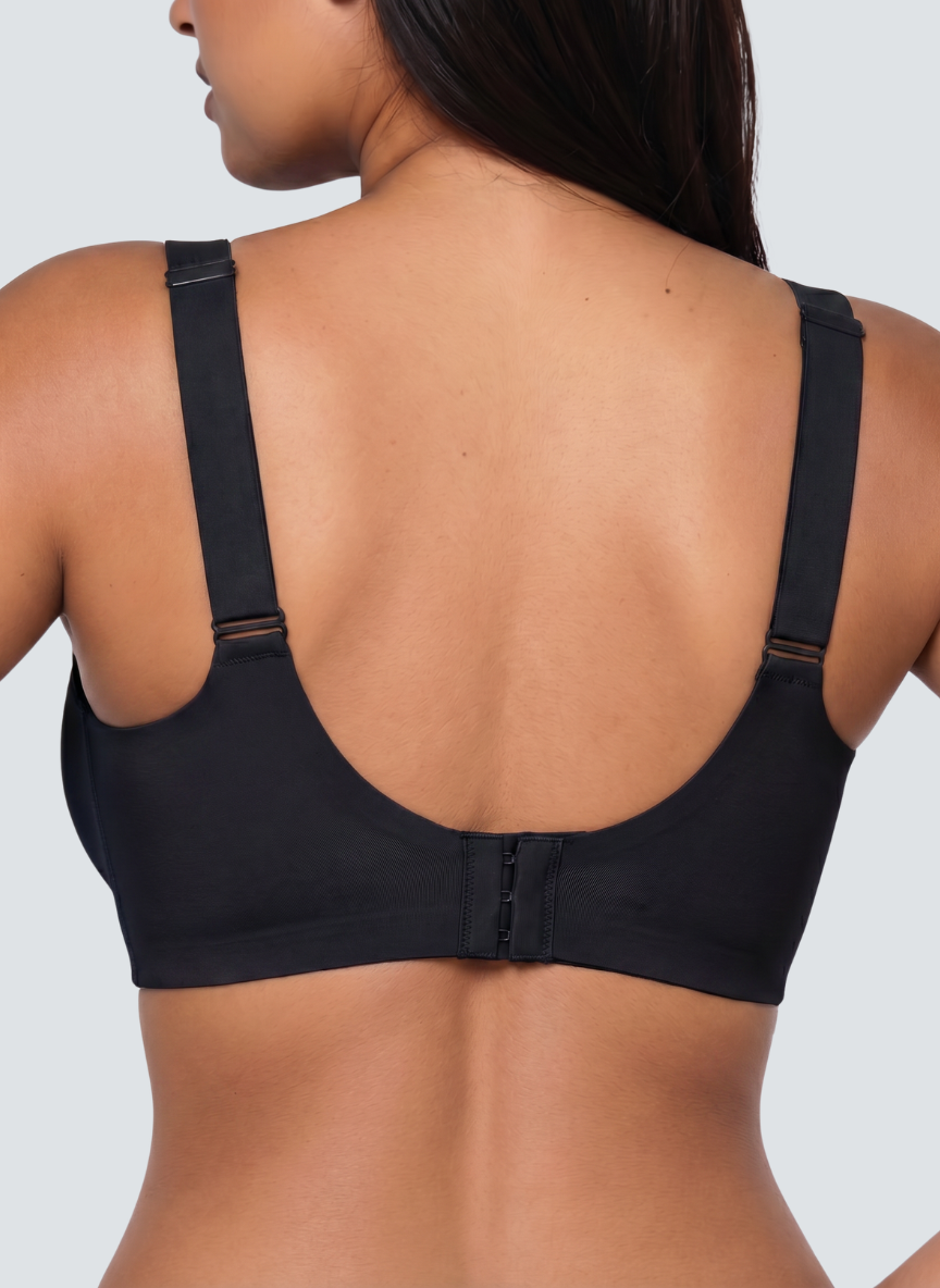 Scalloped V neck wireless bra, additional view