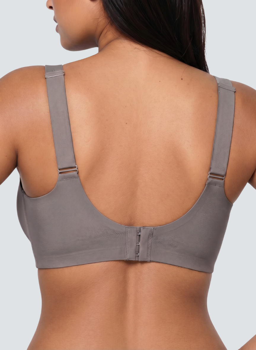 Scalloped V neck wireless bra, additional view