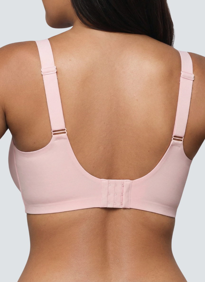 Wireless V neck jelly bra with sheer mesh trim, additional view