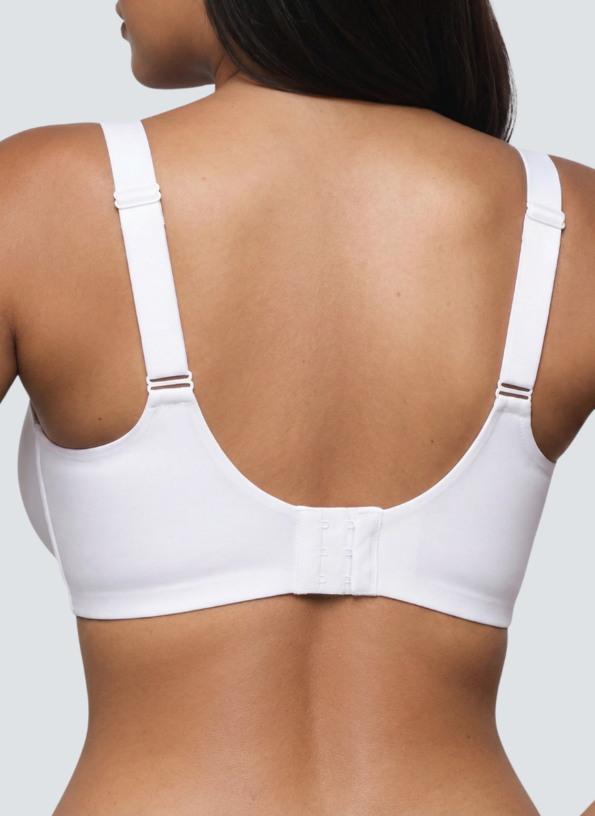 Wireless V neck jelly bra with sheer mesh trim, additional view