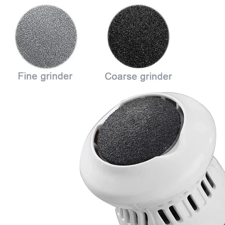 Fine and coarse sanding discs for the electric foot file
