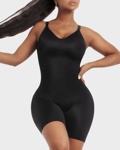 Shapewear bodysuit with built-in bra