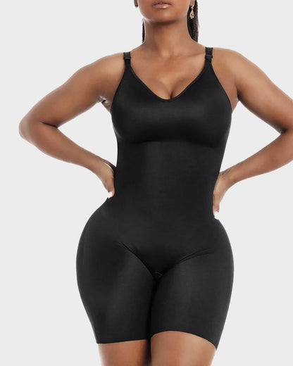 Shapewear bodysuit with built-in bra