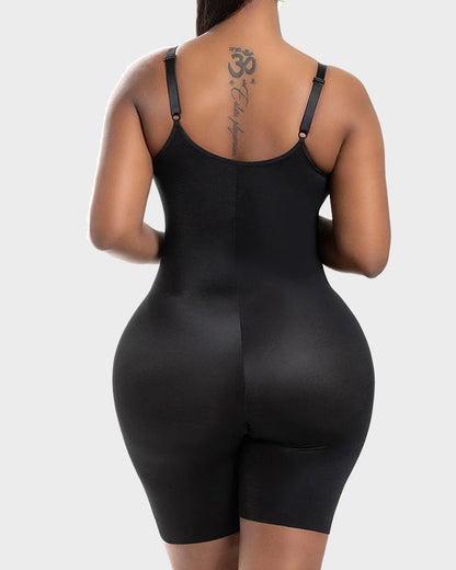 Shapewear bodysuit with built-in bra