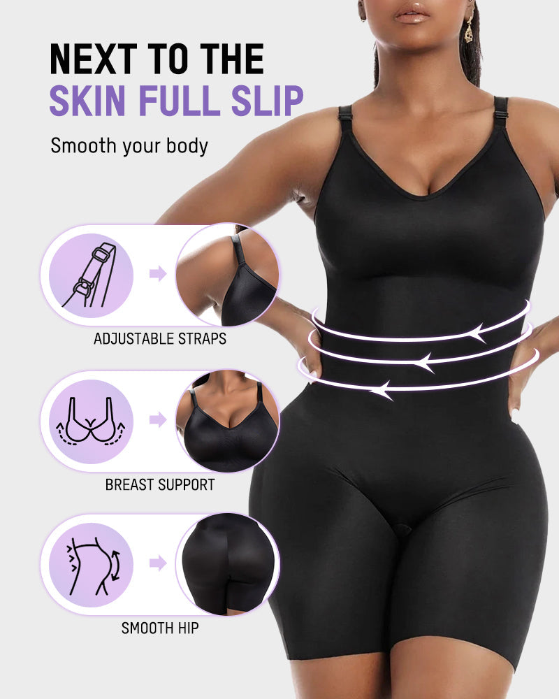 Shapewear bodysuit with built-in bra