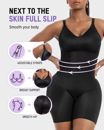Shapewear bodysuit with built-in bra
