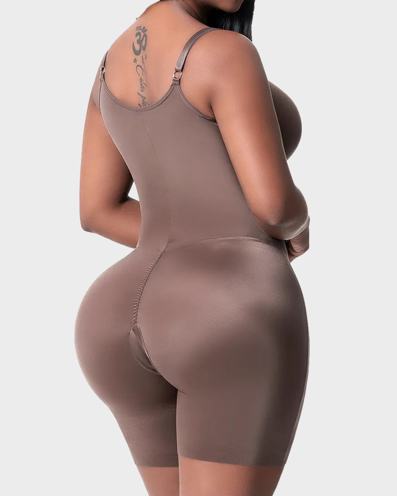 Shapewear bodysuit with built-in bra