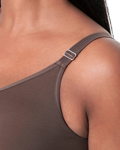 Shapewear bodysuit with built-in bra