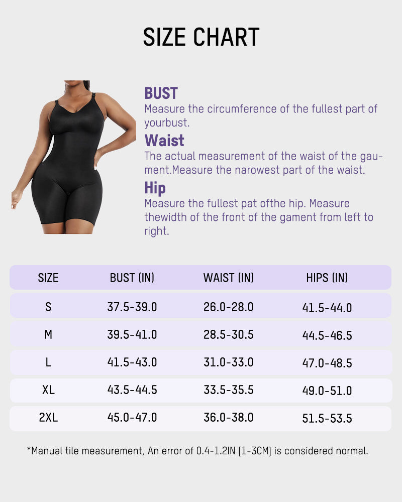 Shapewear bodysuit with built-in bra