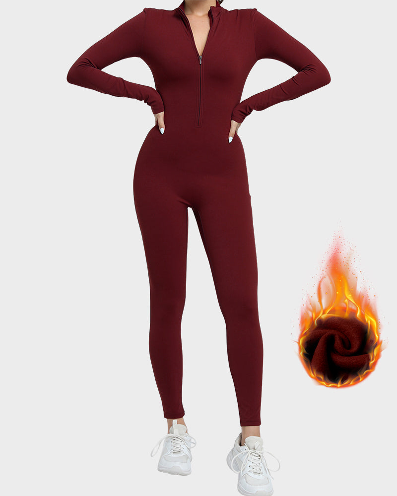 Long sleeve winter training jumpsuit