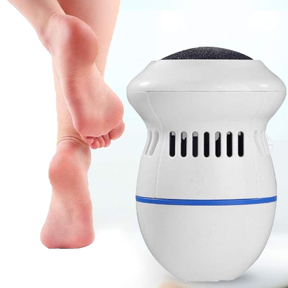 Electric foot grinder with grinding head fitted