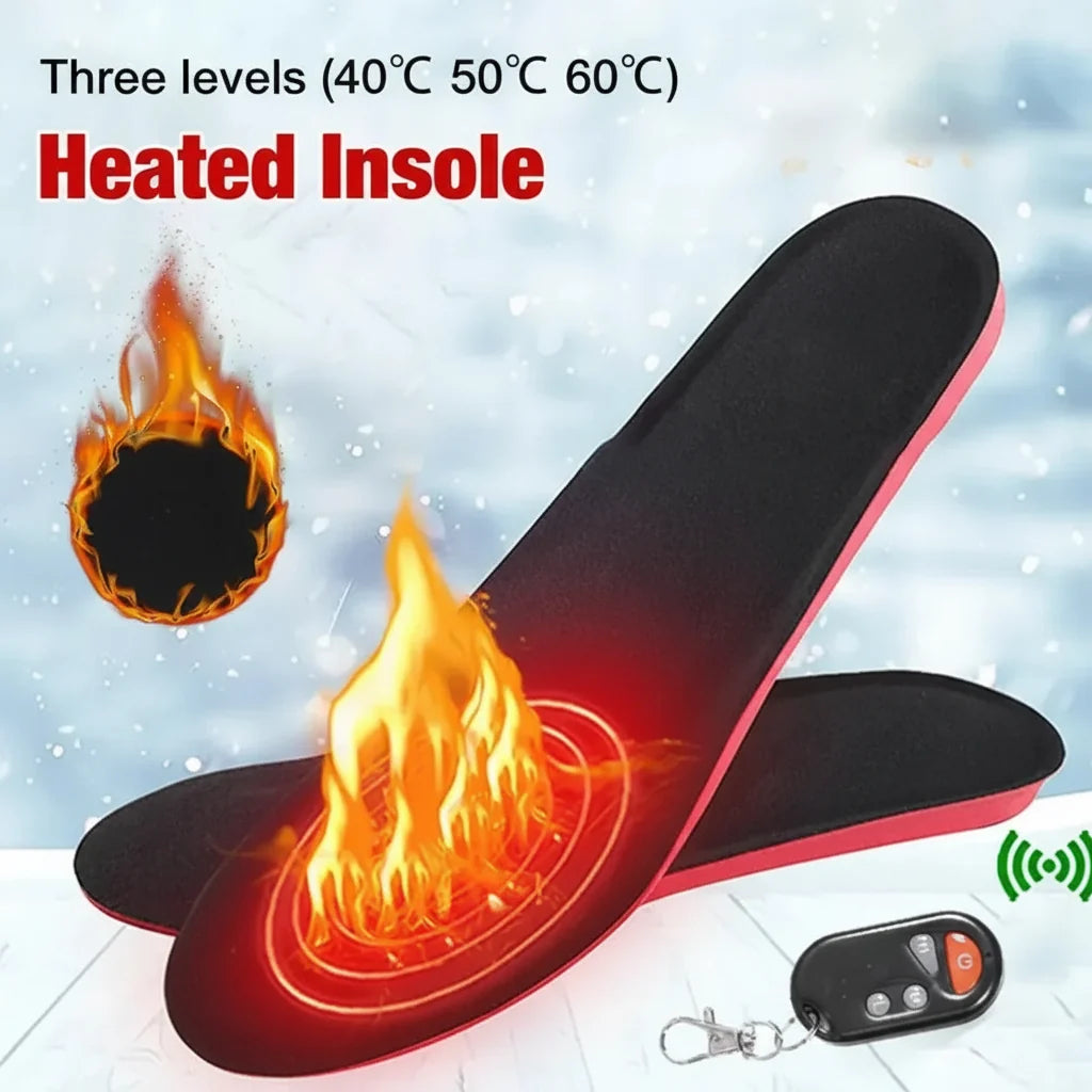 Heated insoles with 3 heat levels