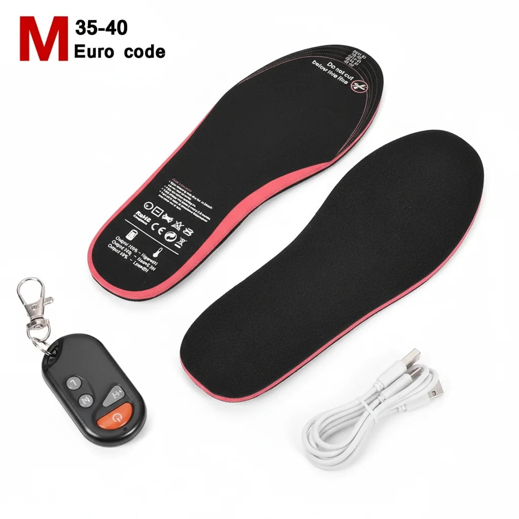 Heated insoles, size EU 35 to 40