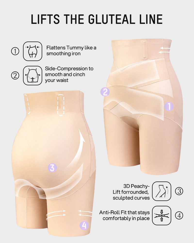 Extra high-waist tummy control shorts