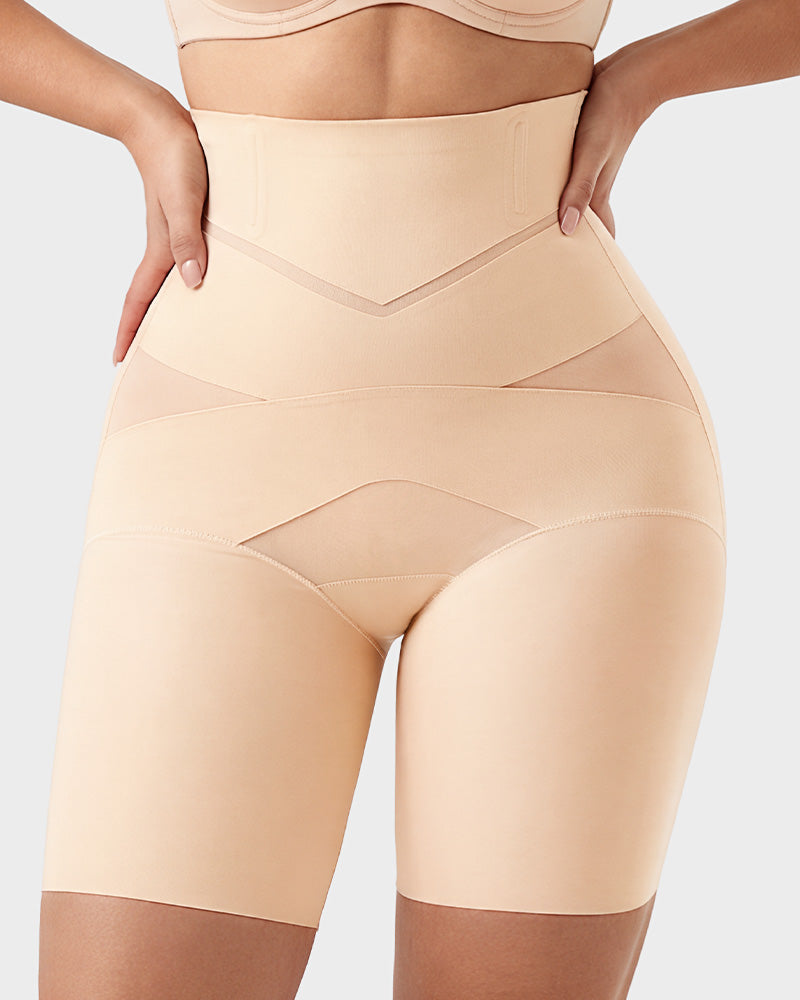 Extra high-waist tummy control shorts