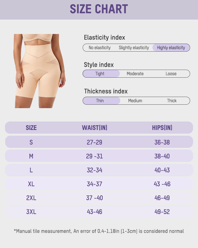 Extra high-waist tummy control shorts