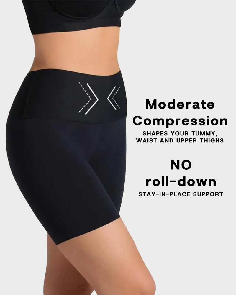 High-waist smoothing shorts