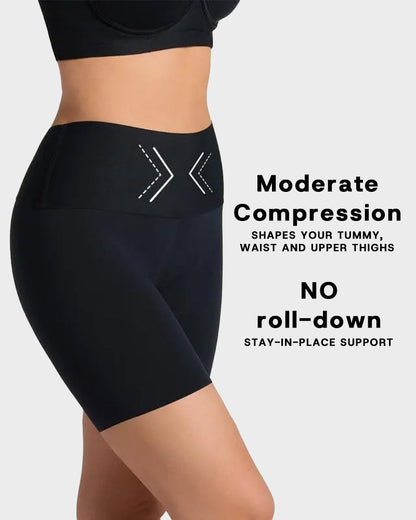 High-waist smoothing shorts
