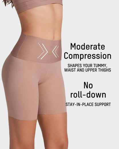 High-waist smoothing shorts