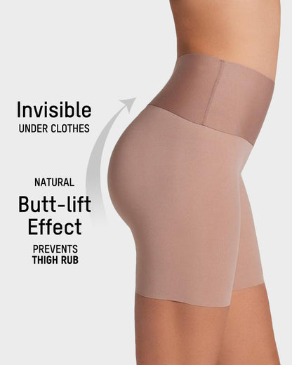 High-waist smoothing shorts