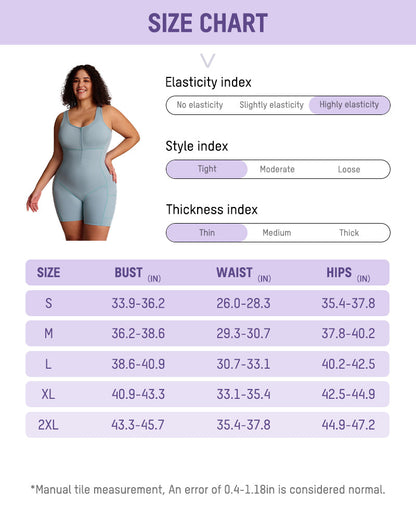 Workout romper with built-in bra and pockets
