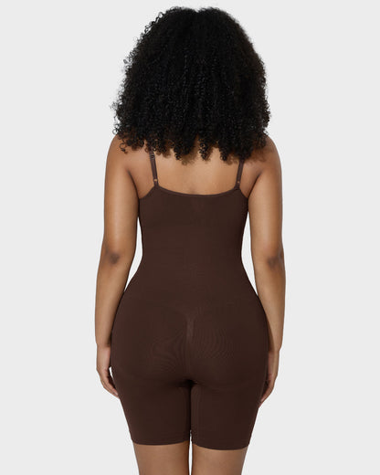 Seamless ribbed shaper bodysuit