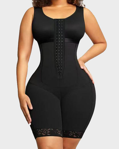 Full-coverage above-knee shaping bodysuit