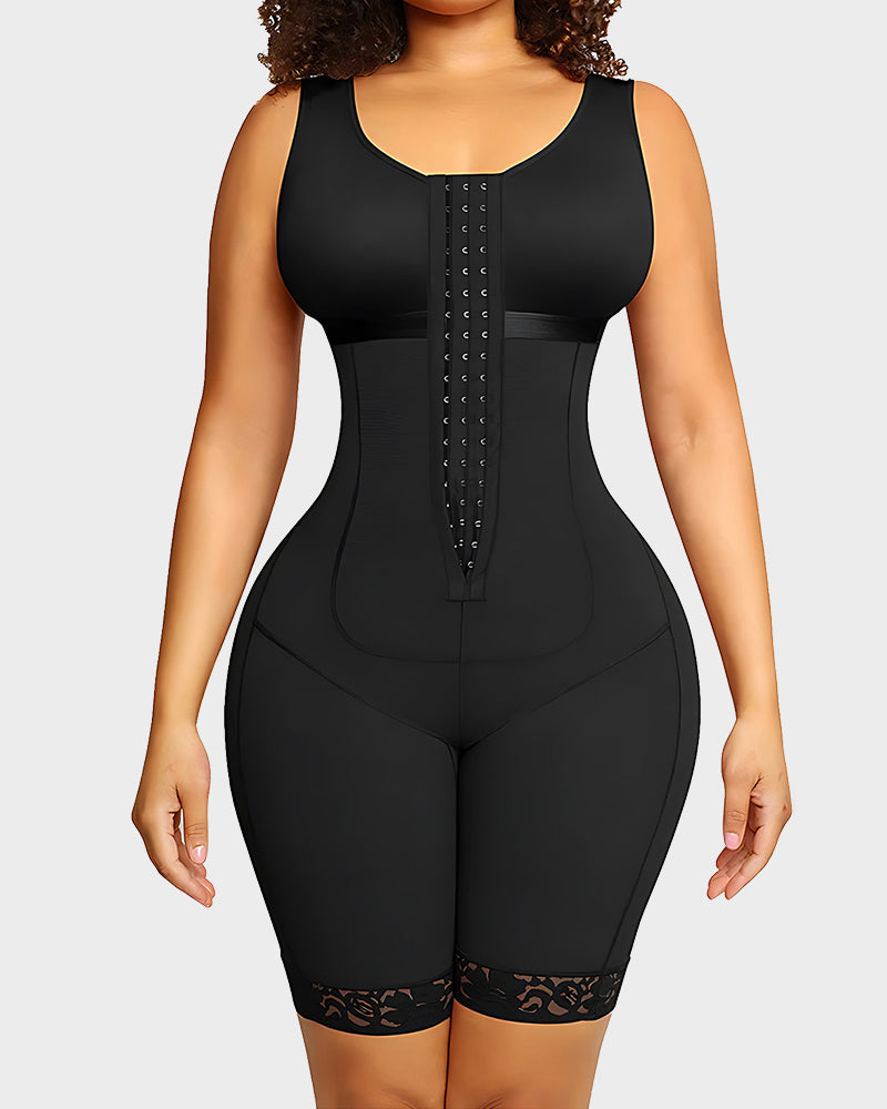 Full-coverage above-knee shaping bodysuit