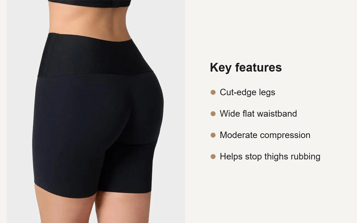 Key features of the high-waist smoothing shorts