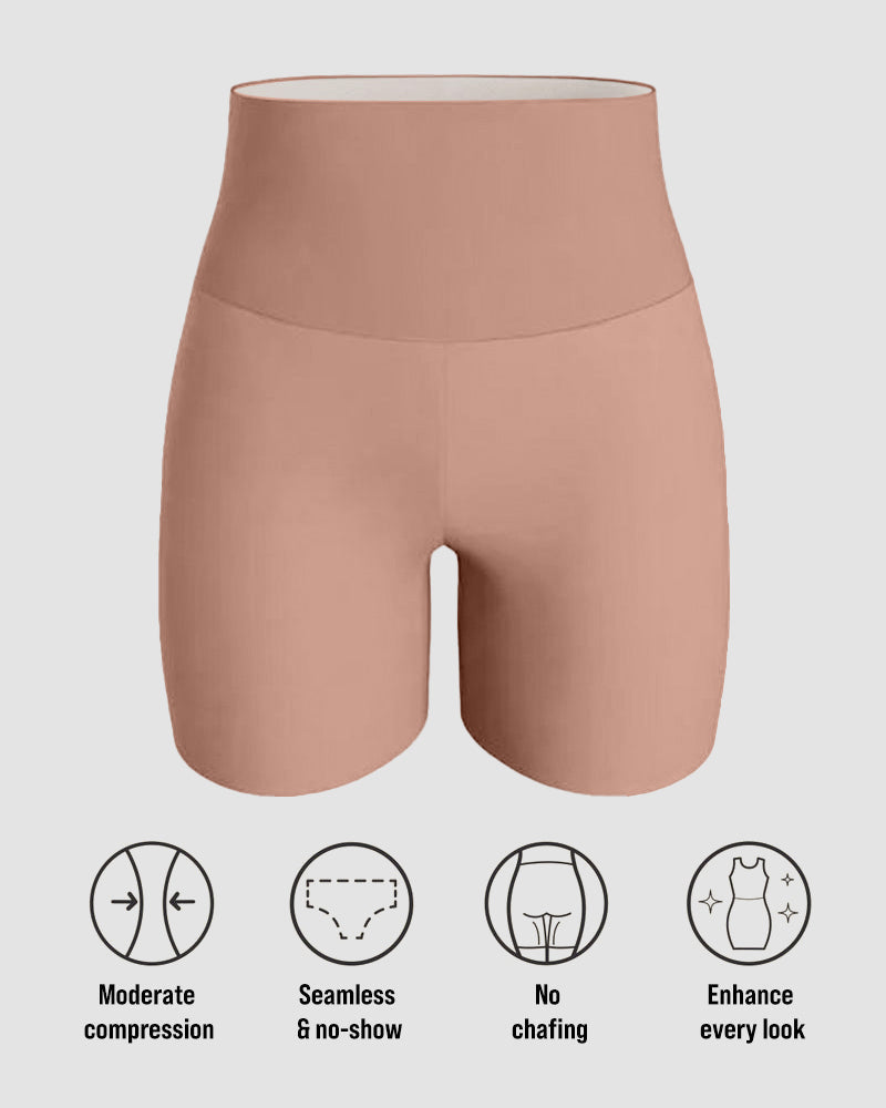 High-waist smoothing shorts