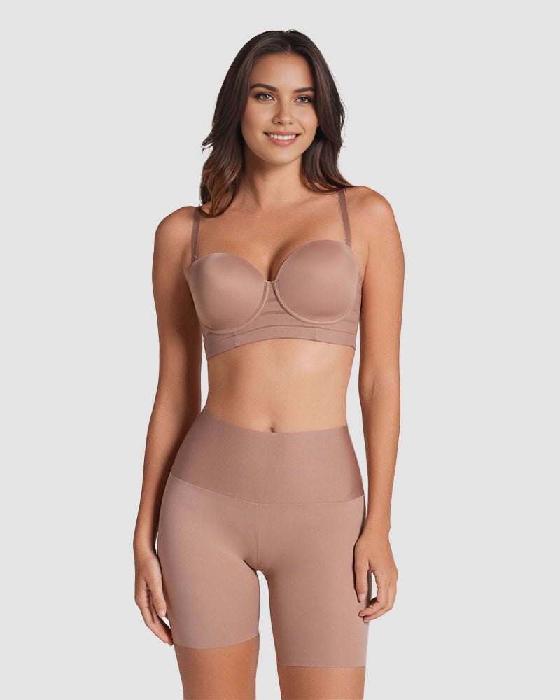 High-waist smoothing shorts