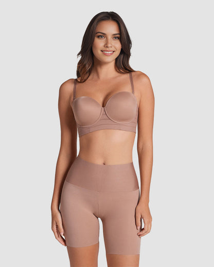 High-waist smoothing shorts