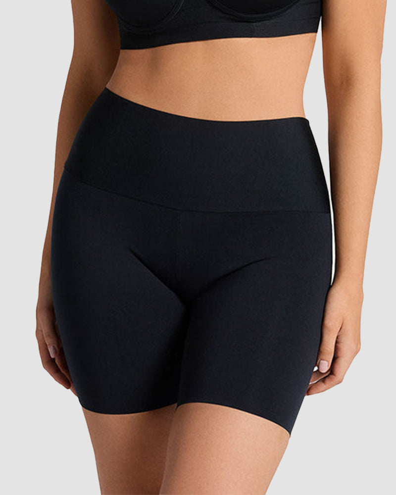 High-waist smoothing shorts