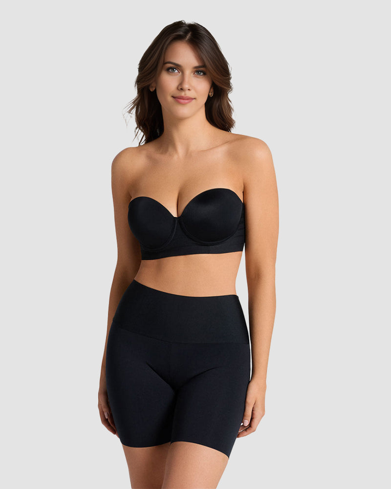 High-waist smoothing shorts
