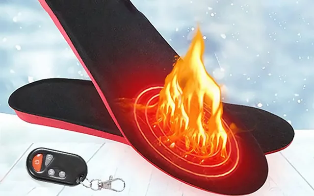Wireless Heated Shoe Insoles with Remote Control, Rechargeable