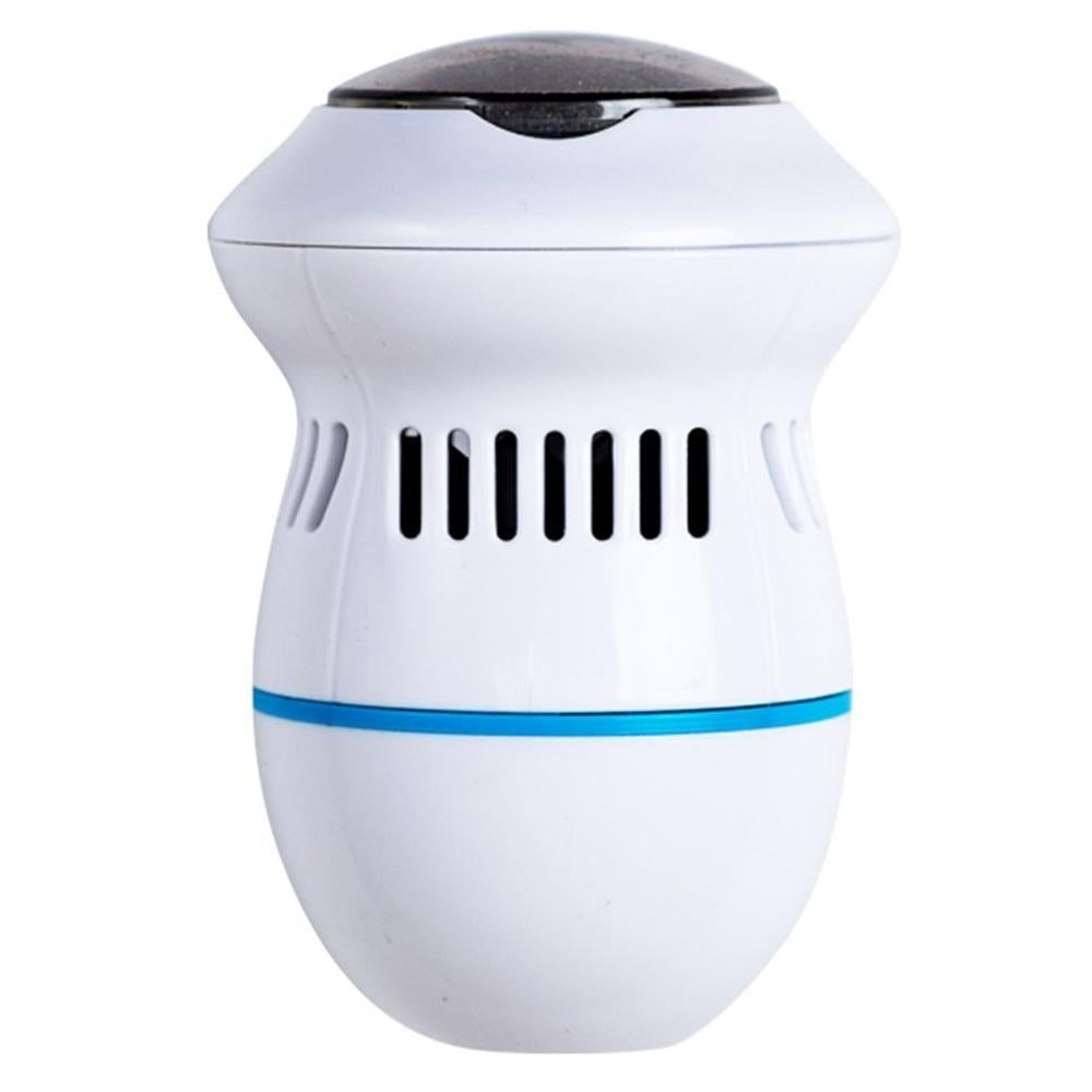 White electric foot grinder with vacuum and blue ring